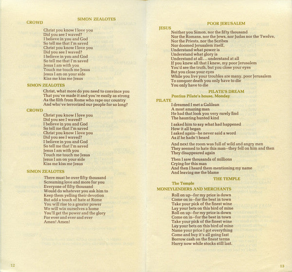 Andrew Lloyd Webber And Tim Rice - Jesus Christ Superstar - A Rock Opera