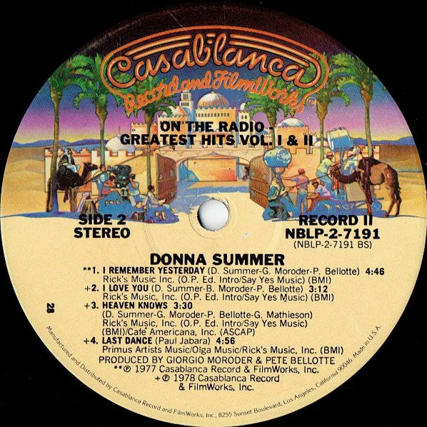 Donna Summer - On The Radio: Greatest Hits Vol. I & II