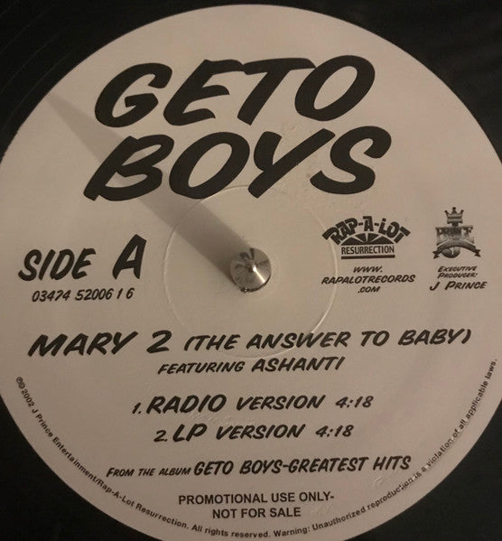 Geto Boys - Mary 2 (The Answer To Baby)
