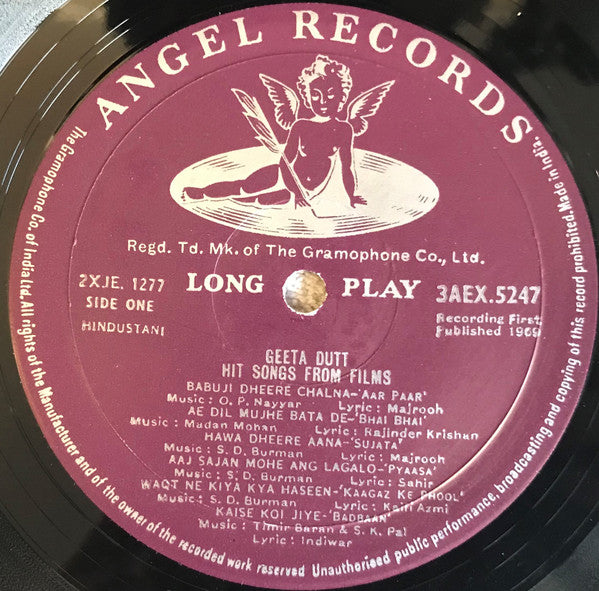 Geeta Dutt - Hit Songs From Films