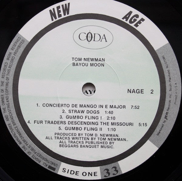 Tom Newman (2) - Bayou Moon