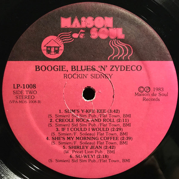 Rockin' Sidney - Boogie, Blues 'N' Zydeco