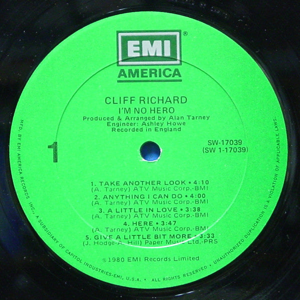Cliff Richard - I'm No Hero