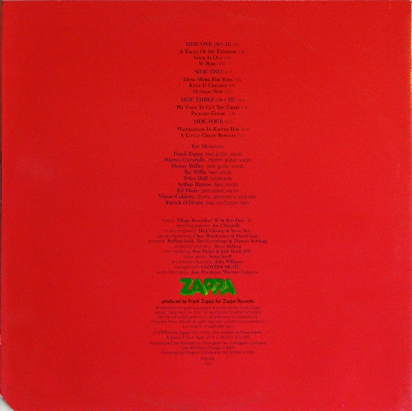 Frank Zappa - Joe's Garage Acts II & III