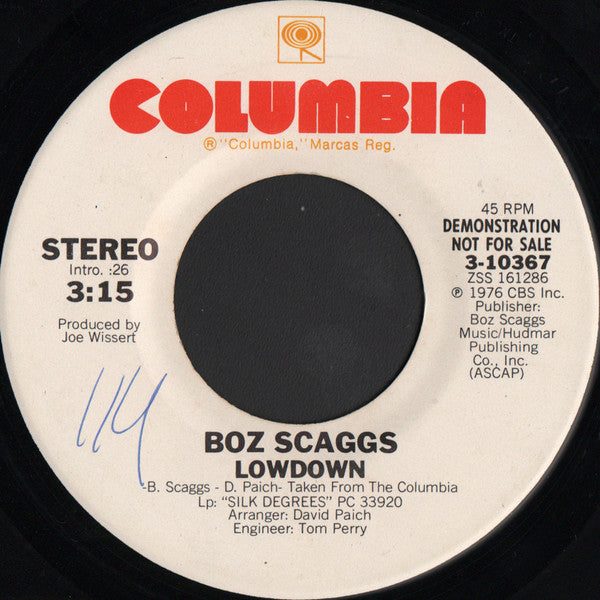 Boz Scaggs - Lowdown