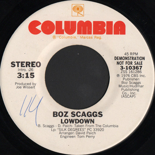 Boz Scaggs - Lowdown