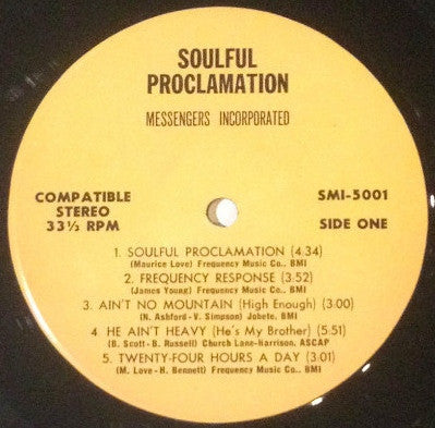 Messengers Incorporated - Soulful Proclamation