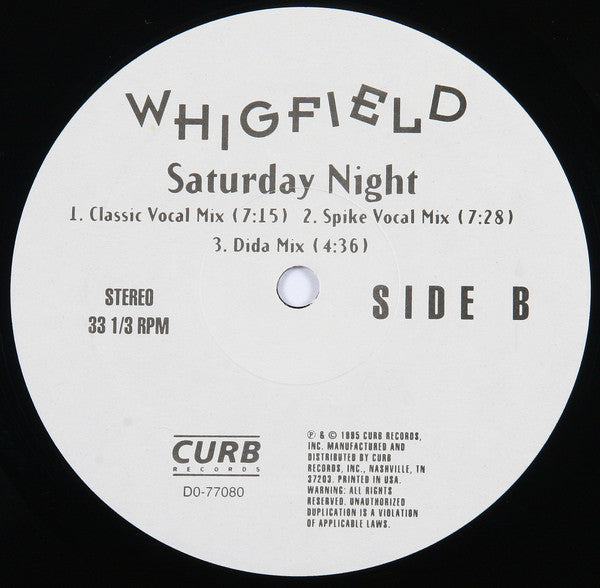 Whigfield - Saturday Night