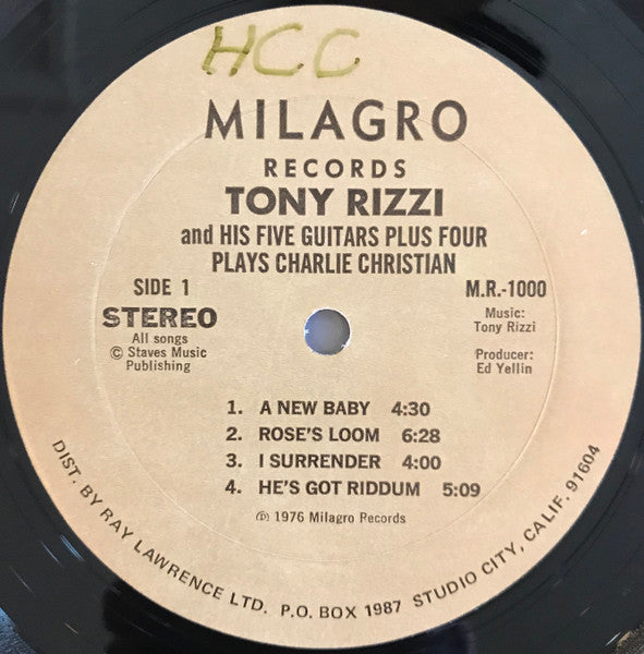 Tony Rizzi & His Five Guitars Plus Four - Tony Rizzi & His Five Guitars Plus Four Plays Charlie Christian