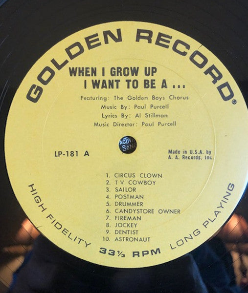 The Golden Boys Chorus - When I Grow Up I Want To Be A...