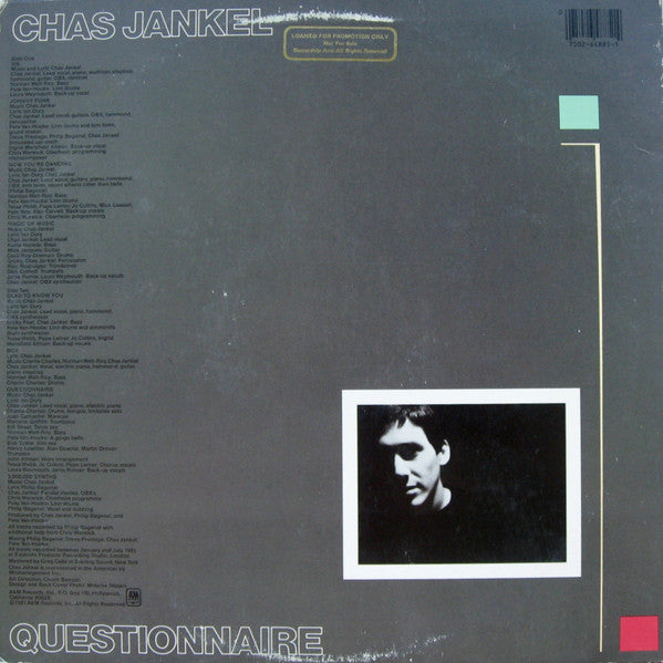 Chas Jankel - Questionnaire