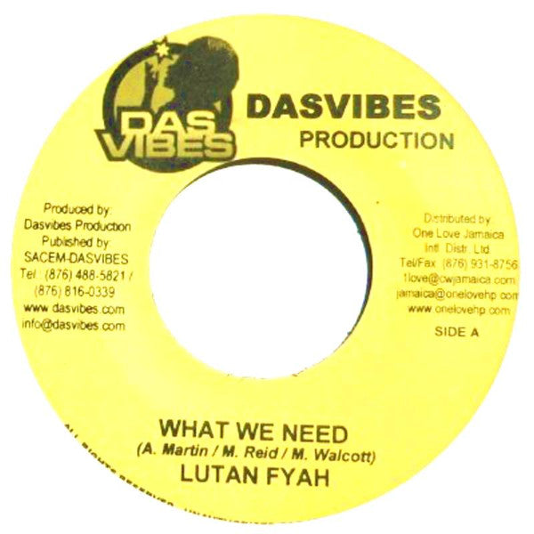 Lutan Fyah - What We Need