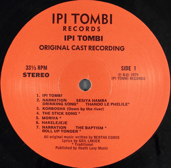 Bertha Egnos & Gail Lakier's Ipi Tombi: Original Cast Recording