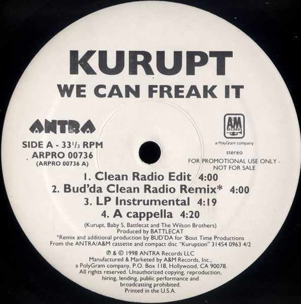 Kurupt - We Can Freak It / It's A Set Up