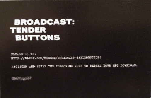 Broadcast - Tender Buttons