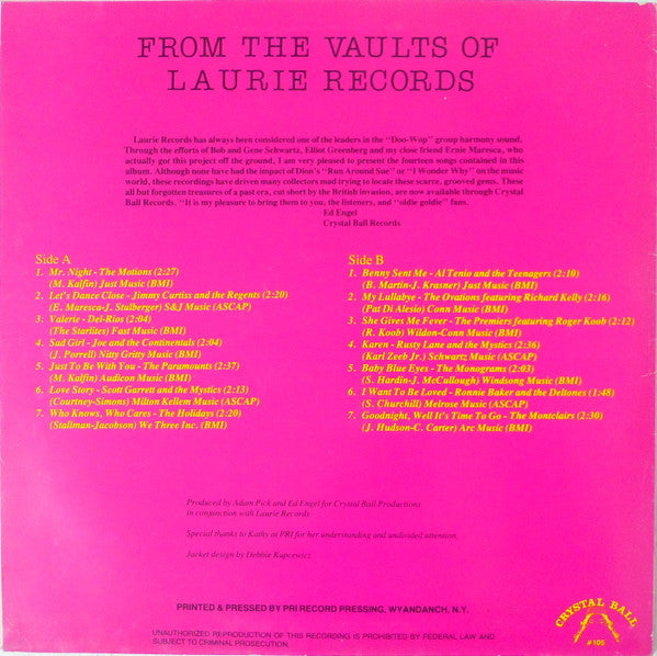 Various - From The Vaults Of Laurie Records