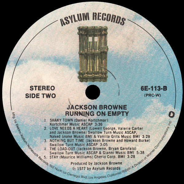 Jackson Browne - Running On Empty