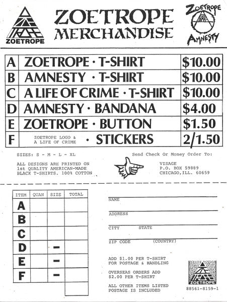 Zoetrope - A Life Of Crime