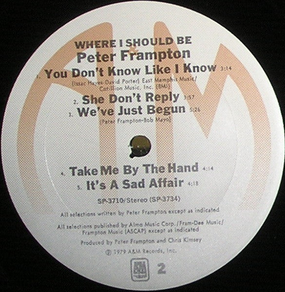 Peter Frampton - Where I Should Be