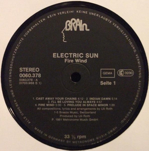 Electric Sun - Fire Wind