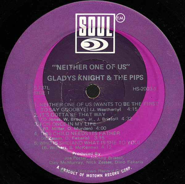 Gladys Knight And The Pips - Neither One Of Us