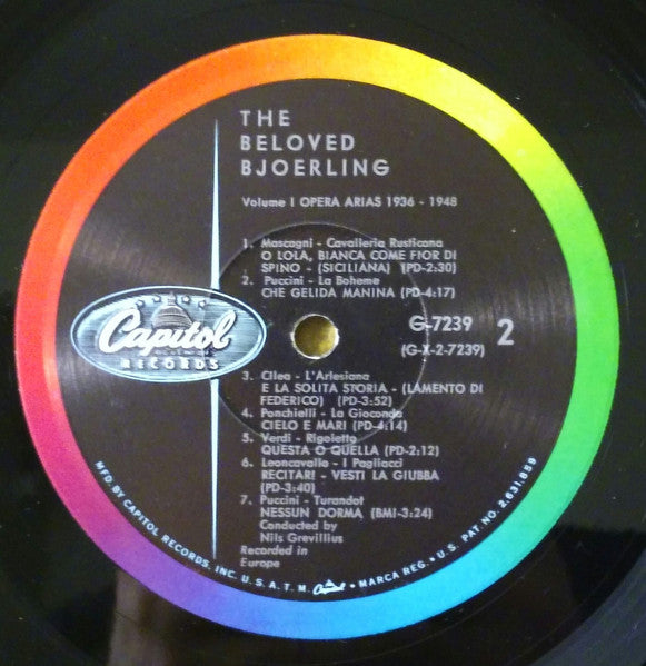 Jussi Björling - The Beloved Bjoerling - Volume One: Opera Arias 1936-1948