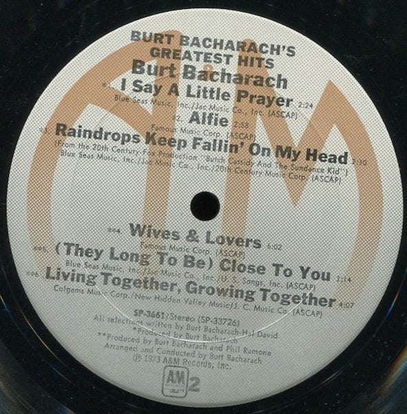 Burt Bacharach - Burt Bacharach's Greatest Hits