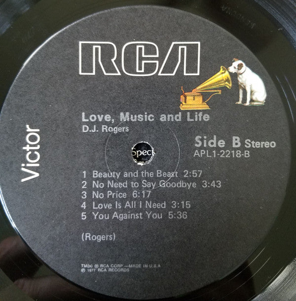 D. J. Rogers - Love, Music And Life