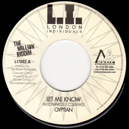 Gyptian - Let Me Know / My Darling