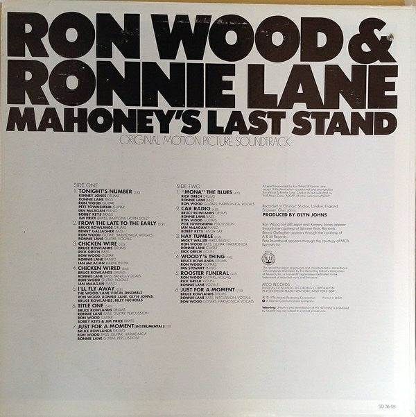 Mahoney's Last Stand - Original Motion Picture Soundtrack