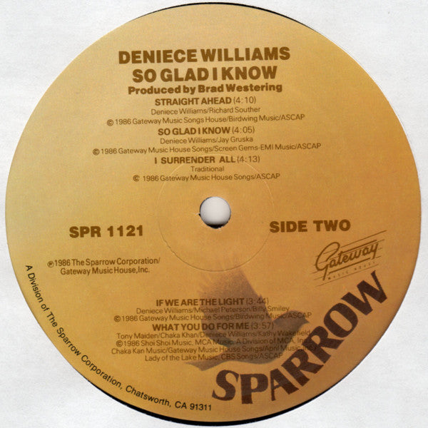 Deniece Williams - So Glad I Know
