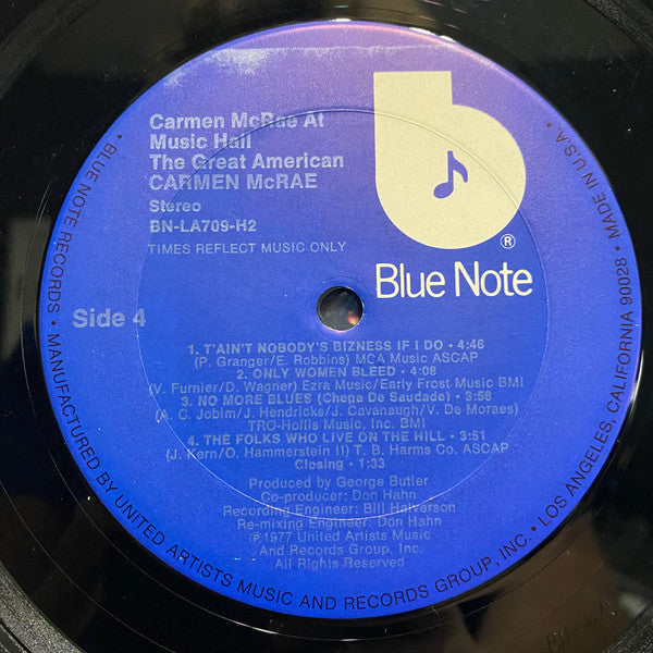 Carmen McRae - Carmen McRae At The Great American Music Hall