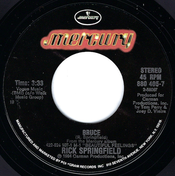 Rick Springfield - Bruce