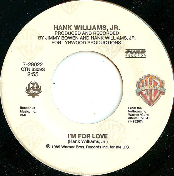 Hank Williams Jr. - I'm For Love / Lawyers, Guns And Money