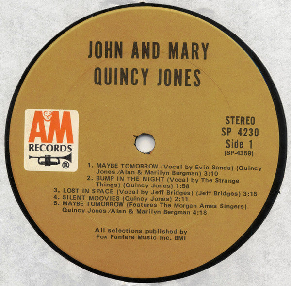 Quincy Jones - John And Mary (Original Motion Picture Score)