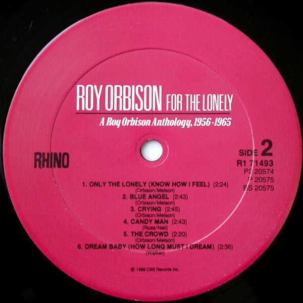 For The Lonely: A Roy Orbison Anthology, 1956-1965