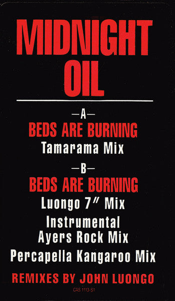 Midnight Oil - Beds Are Burning