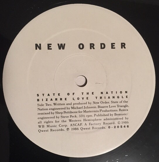 New Order - Bizarre Love Triangle