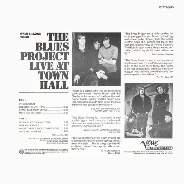 The Blues Project - Live At Town Hall