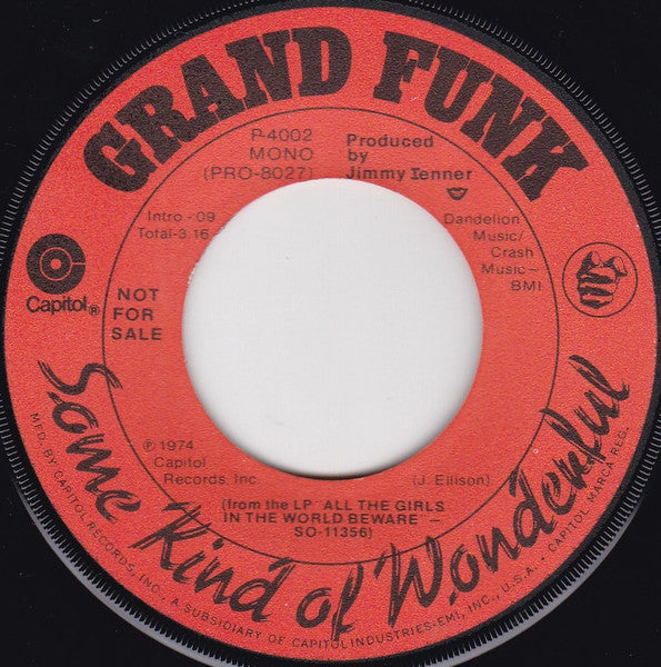 Grand Funk Railroad - Some Kind Of Wonderful