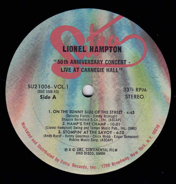 Lionel Hampton - 50th Anniversary Concert Live At Carnegie Hall
