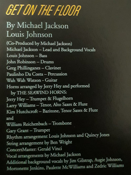 Michael Jackson - Off The Wall