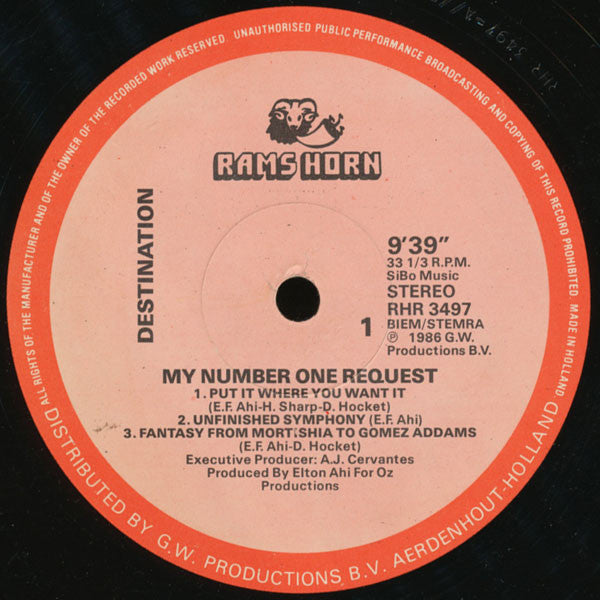 Destination (2) - My Number One Request / The End