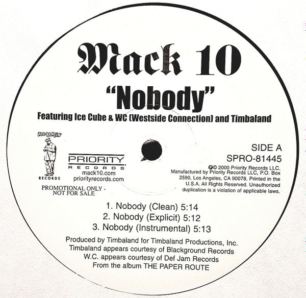 Mack 10 - Nobody / Pop X