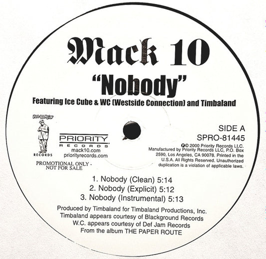 Mack 10 - Nobody / Pop X
