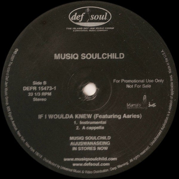 Musiq Soulchild - If I Woulda Knew