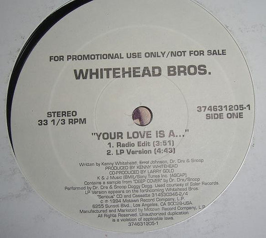 Whitehead Bros. - Your Love Is A...