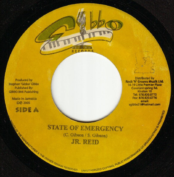 Junior Reid - State Of Emergency / Fighting For Equal Rights