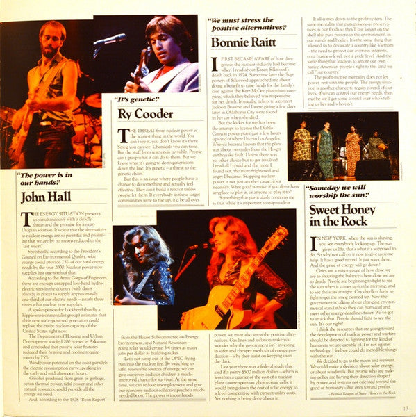 Various - No Nukes - From The Muse Concerts For A Non-Nuclear Future - Madison Square Garden - September 19-23, 1979