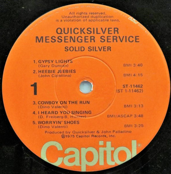 Quicksilver Messenger Service - Solid Silver
